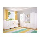 Félix - Csillagos állószekrény bal elem - Fehér