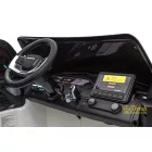 Range Rover Evoque fehér gyerek elektromos autó kormány és zenei panel MP3, USB, Bluetooth bemenettel