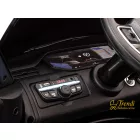 Range Rover Evoque fekete gyerek elektromos autó kormány és zenei panel MP3, USB, Bluetooth bemenettel