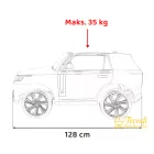 Range Rover Evoque fekete 2 személyes elektromos kisautó távirányítóval – szülői vezérléssel