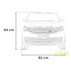 Range Rover Evoque fekete 2 személyes elektromos kisautó távirányítóval – szülői vezérléssel