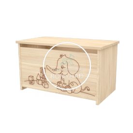 Niki - Elefántos játéktároló láda -Borostyán