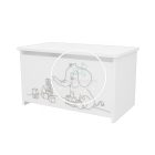 Félix - Elefántos játéktároló láda - Fehér