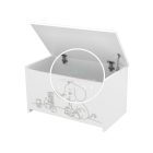 Félix - Elefántos játéktároló láda - Fehér