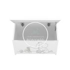 Erik - Elefántos játéktároló láda - Fehér