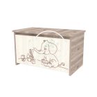 Viki - Elefántos játéktároló láda - Krém - Fűz
