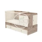 Viki - Multikombi gyermekágy - Krém - Fűz - 70 x 120 cm - es