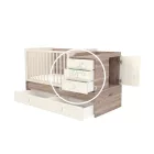 Viki - Multikombi gyermekágy - Krém - Fűz - 70 x 120 cm - es
