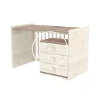 Viki - Multikombi gyermekágy - Krém - Fűz - 70 x 120 cm - es