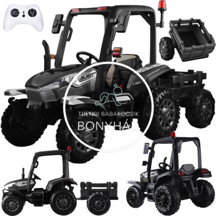 Traktor utánfutóval - XXL 4x4 - Fekete