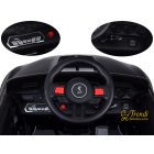 Mustang GT500 elektromos kisautó LED lámpákkal – fekete modell