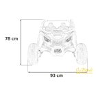 Óriás buggy 2 személyes elektromos autó - Sárga