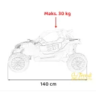 Óriás buggy 2 személyes elektromos autó - Sárga