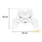 Óriás buggy 2 személyes elektromos autó - Sárga