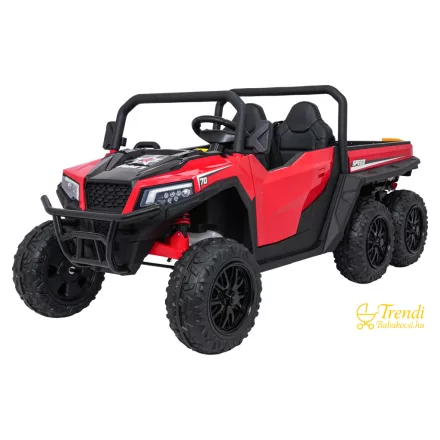 XXL Farmer Teherautó elektromos – Piros, 4×200W, 24V, 2 személyes