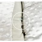 Minky Szoptatós, Kismama párna - Szürke pamut - világos szürke