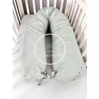 Szoptatós, Kismama párna - Szürke - Olíva zöld