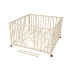 Timba 2. - 102 x 102 cm - es emelhető, görgős járóka - Borostyán