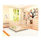 Timba 2. - 102 x 102 cm - es emelhető, görgős járóka - Borostyán