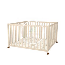   Timba 2. - 120 x 120 cm - es emelhető, görgős járóka - Borostyán