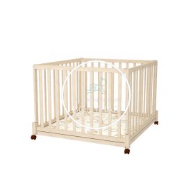   Timba 3. - 100 x 100 cm - es összecsukható, emelhető, görgős járóka - Borostyán