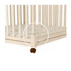 Timba 3. - 100 x 100 cm - es összecsukható, emelhető, görgős járóka - Borostyán