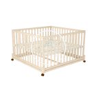 Timba 3. - 120 x 120 cm - es összecsukható, emelhető, görgős járóka - Borostyán