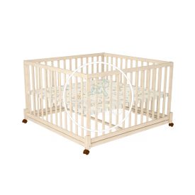   Timba 3. - 120 x 120 cm - es összecsukható, emelhető, görgős járóka - Borostyán