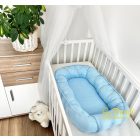 Babakék waffle babafészek – puha, pamut babafészek újszülötteknek trendibabakocsi.hu