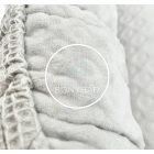 Szürke waffle babafészek karikás wellsoft béléssel csomagolva – elegáns ajándék újszülötteknek