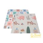  GAMEZONE összecsukható járóka szőnyeggel és 60 labdával – 180×200 cm – Bézs