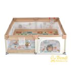  GAMEZONE összecsukható járóka szőnyeggel és 60 labdával – 180×200 cm – Bézs