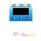 Tega Baby bézs összecsukható kád lefolyódugóval és hőmérővel