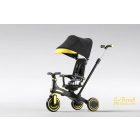 BumbleBee 3in1 Tricikli – Sárga–fekete, tolókarral, napellenzővel