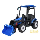 XXL elektromos traktor utánfutóval - Kék - 24V - 2×200W