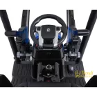 XXL elektromos traktor utánfutóval - Kék - 24V - 2×200W