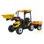 XXL elektromos traktor utánfutóval - Sárga - 24V - 2×200W