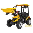 XXL elektromos traktor utánfutóval - Sárga - 24V - 2×200W