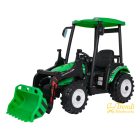 XXL elektromos traktor utánfutóval - Zöld - 24V - 2×200W