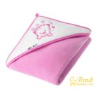 Fürdőlepedő - Tigris - Rózsaszín - 100x100 cm - Prémium