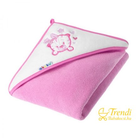 Fürdőlepedő - Tigris - Rózsaszín - 100x100 cm - Prémium