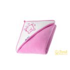 Fürdőlepedő - Tigris - Rózsaszín - 100x100 cm - Prémium