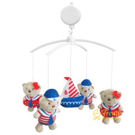 Zenélő forgó - Matróz macik