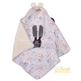 Babatakaró hordozóba - Ecrü minky - Bagoly és Nyuszi