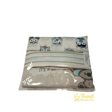Textil pelenka - 3 db - Fiús
