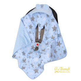 Babatakaró hordozóba - Kék csillagos