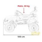 Toyota FJ Cruiser elektromos kisautó – fehér