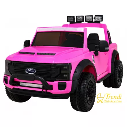 XXL Ford Super Duty elektromos kisautó - rózsaszín