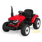 XXL 24V elektromos traktor utánfutóval - piros