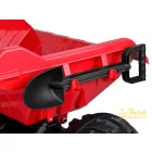 XXL 24V elektromos traktor utánfutóval - piros
